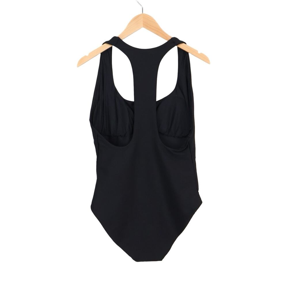 NWT J.Crew Gail One-Piece Racerback Swimsuit In Classic Sculpt Black Size 16 - Picture 4 of 9